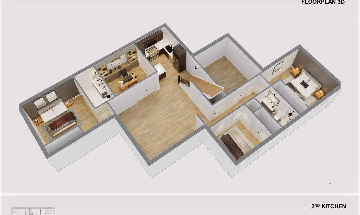 3 Bedroom + Office Basement Suite — 5701 — 53 Avenue