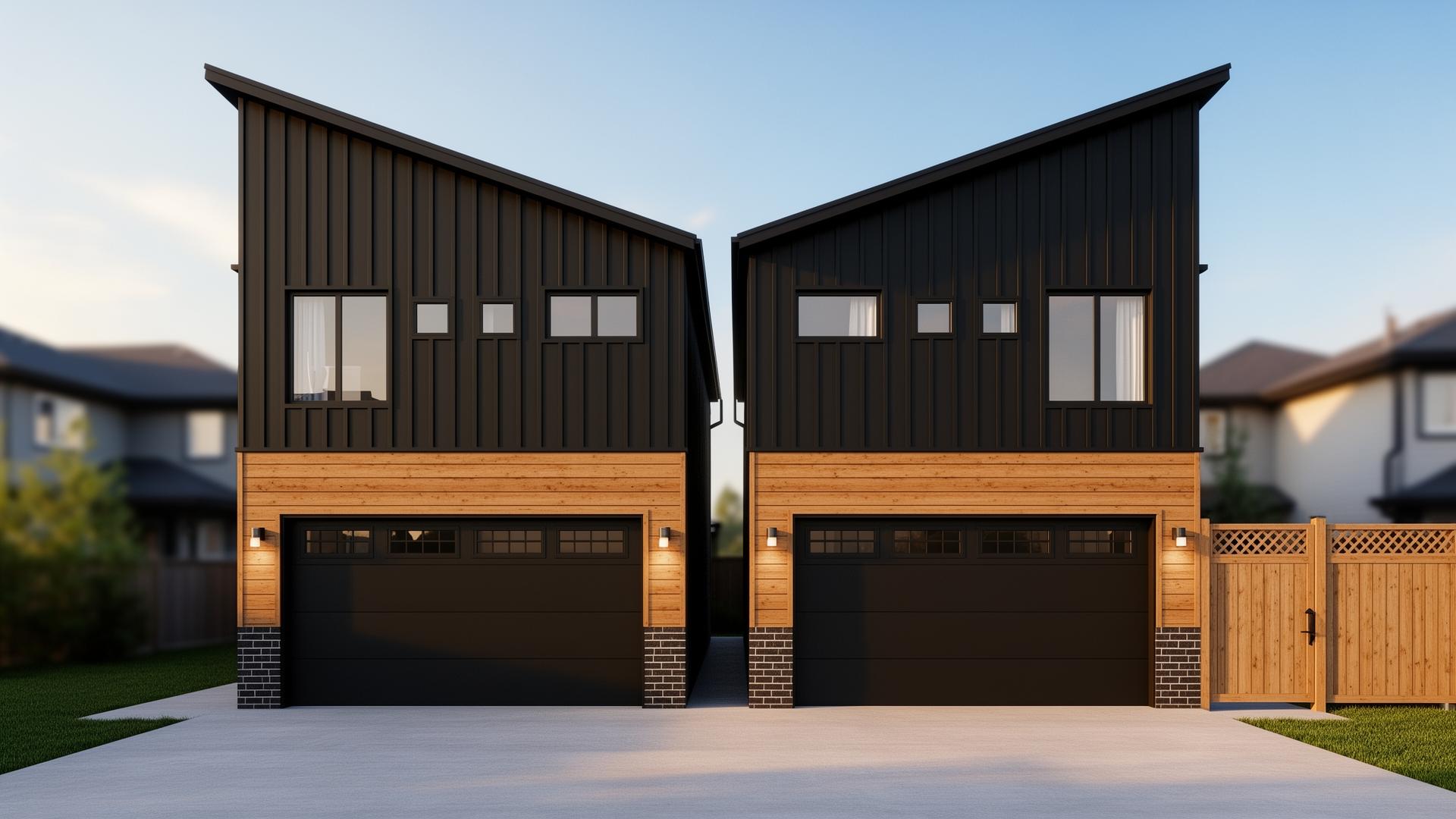 Calder Duplex + Backyard Suites architectural render